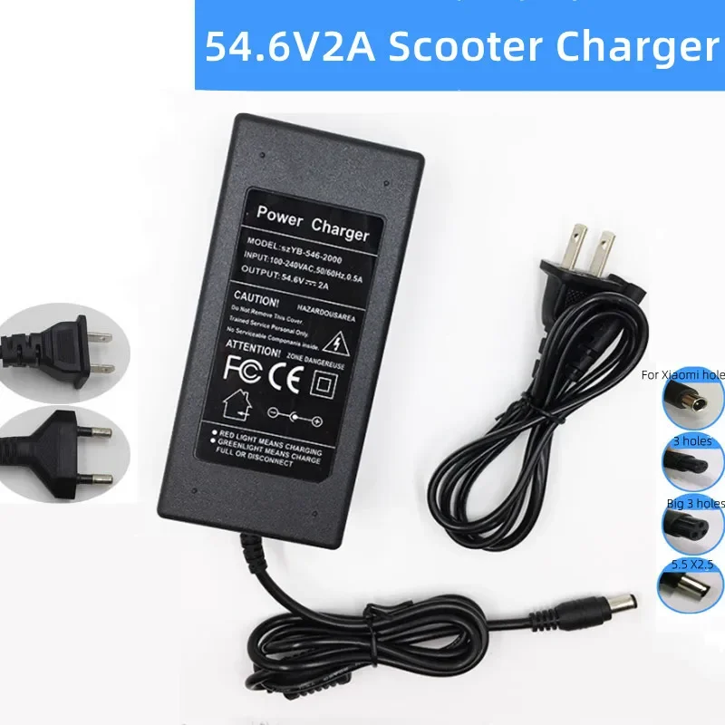 54.6V 2A แบตเตอรี่ลิเธียมไฟฟ้า - Electric Scooter Charger บทวิจารณ์และราคา