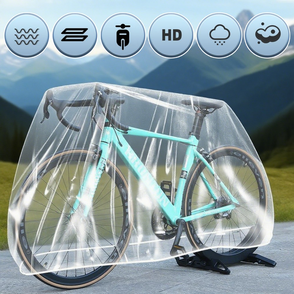 ผ้าคลุมจักรยานพลาสติกใสแบบพกพา - Electric Scooter Rain Cover บทวิจารณ์และราคา