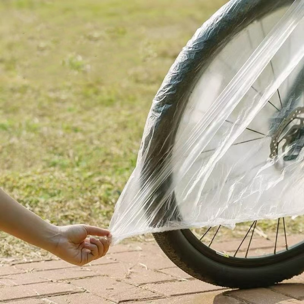 ผ้าคลุมจักรยานพลาสติกใสแบบพกพา - Electric Scooter Rain Cover บทวิจารณ์และราคา