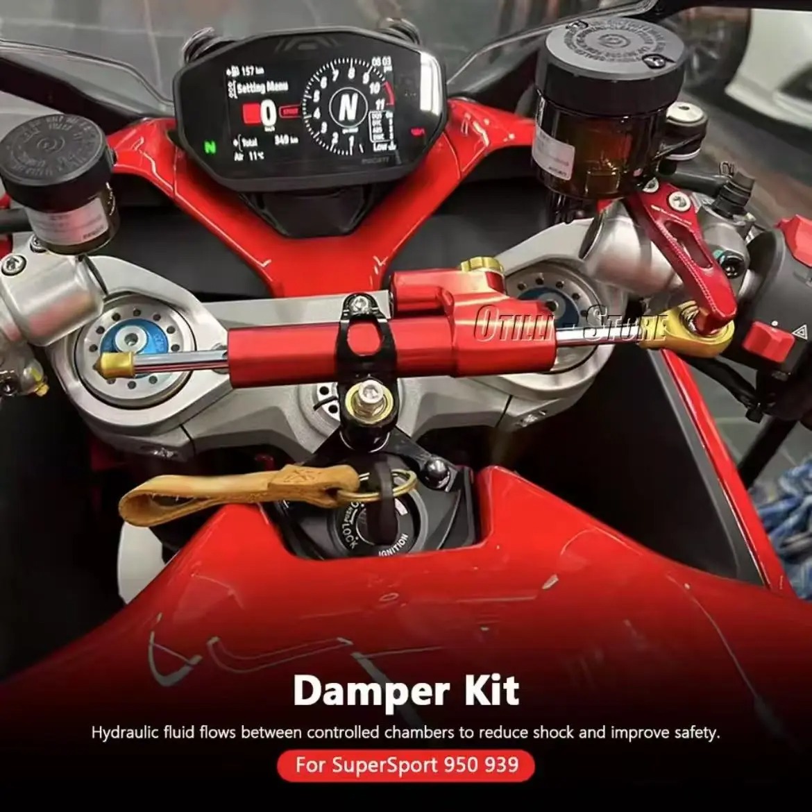 ชุดติดตั้งขายึดกันสะบัดแฮนด์มอ - Steering Damper Stabilizer Kit Cnc บทวิจารณ์และราคา