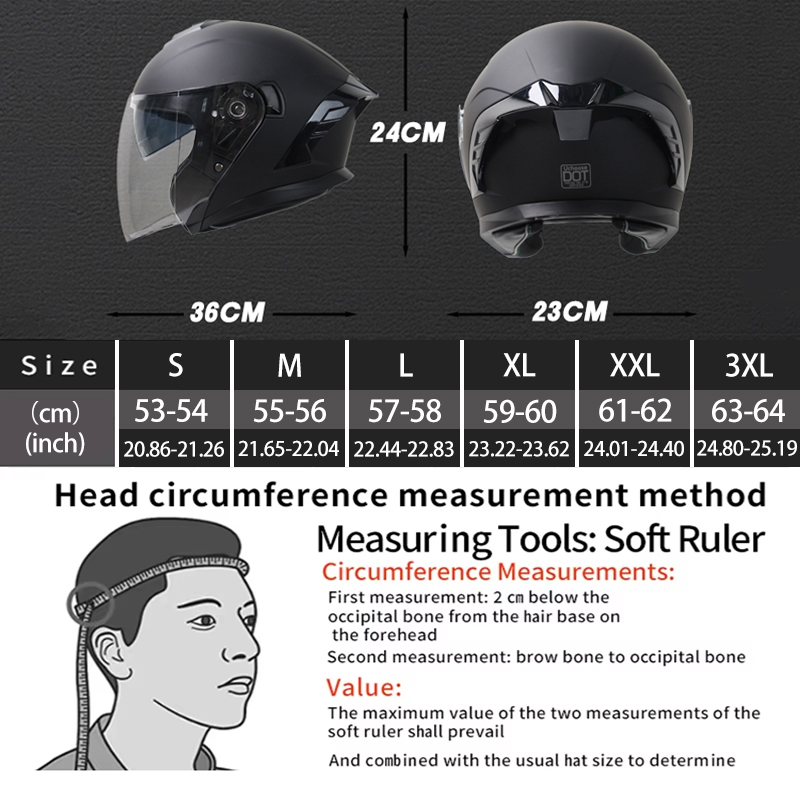 หมวกกันน็อคแบบเปิดหน้า 715 สำห - Scooter Helmet Set บทวิจารณ์และราคา
